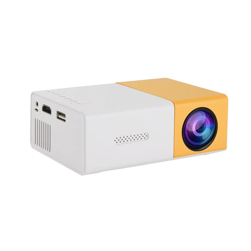 YG300 Micro Portable LED Outdoor Mini HD 1080P Mobile Projector Kids Projector Ultra Clear Projector, Mini Portable Projector