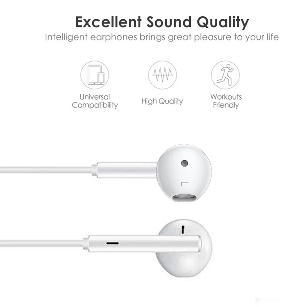 For Apple Original Headphones for Iphone 14 13 12 11 Pro Max Mini Lightning Earphones X XS XR 7 8 plus SE Wired Bluetooth Earbud